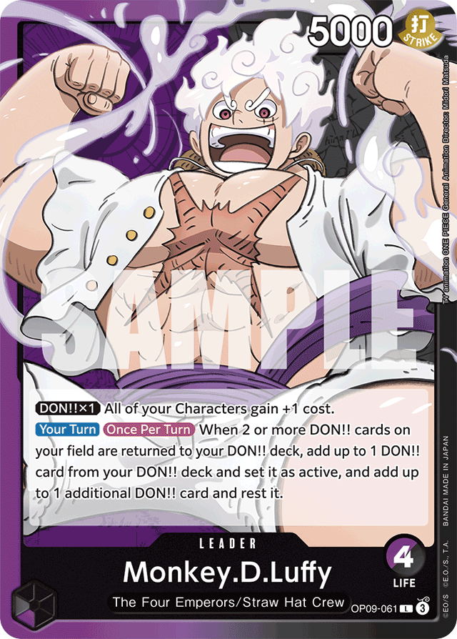 Monkey.D.Luffy OP09-061 card, Emperors In The New World