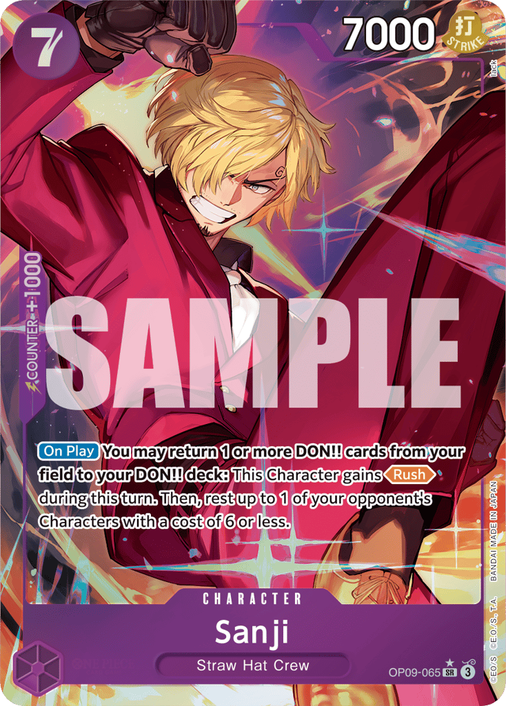 Sanji OP09-065 Alt Art card, Emperors In The New World