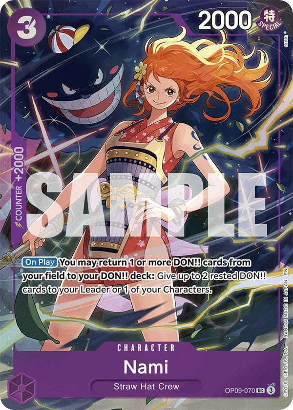 Nami OP09-070 Best Selection Vol. 4 Alt Art card, Emperors In The New World