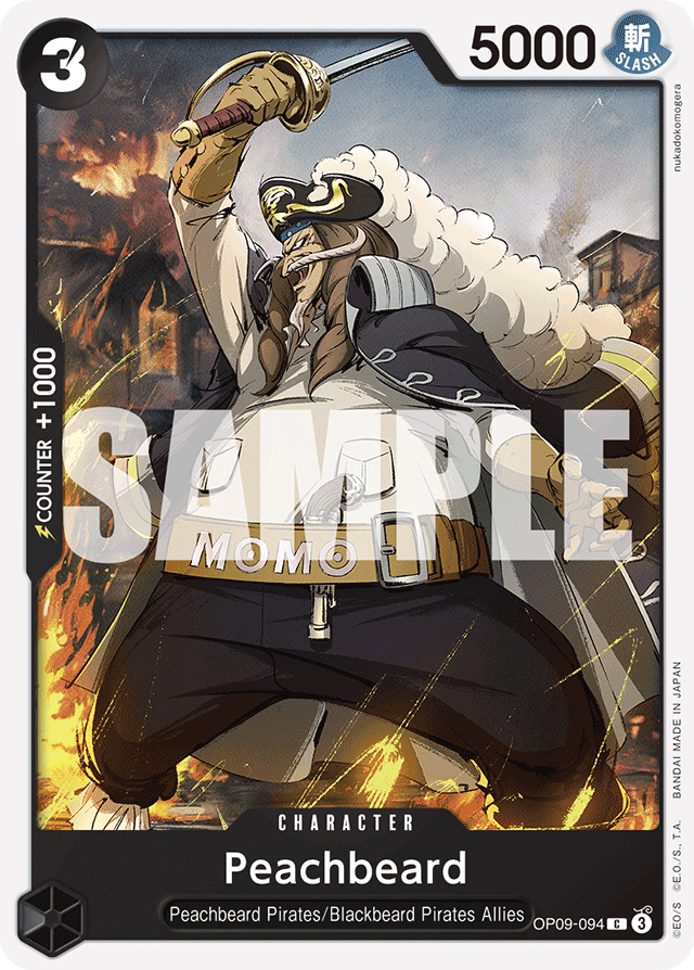 Peachbeard OP09-094 card, Emperors In The New World