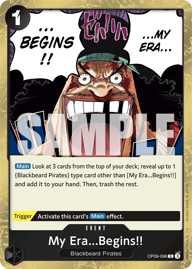 My Era...Begins!! OP09-096 card, Emperors In The New World