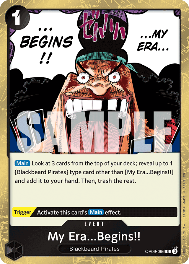 My Era...Begins!! OP09-096 Reprint card, Emperors In The New World