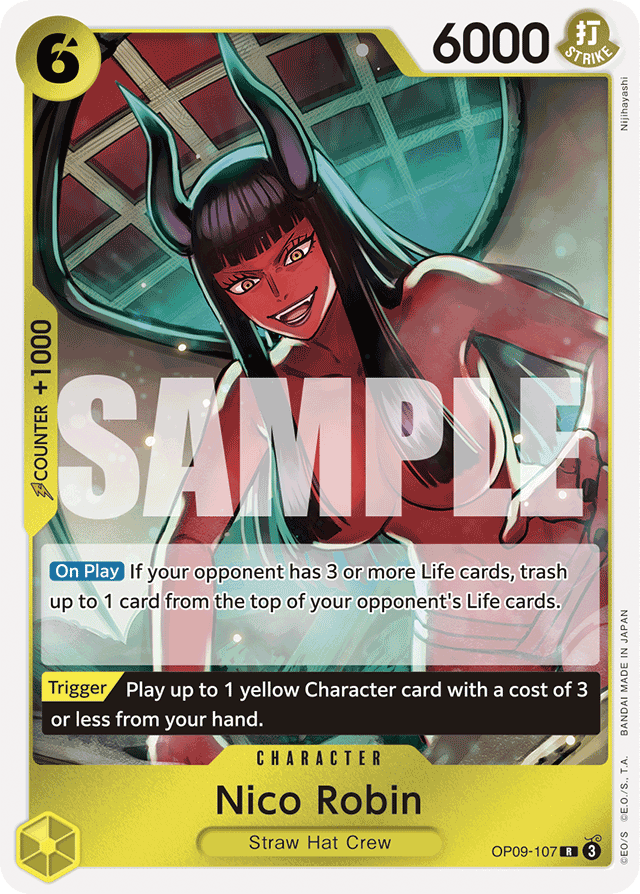 Nico Robin OP09-107 card, Emperors In The New World