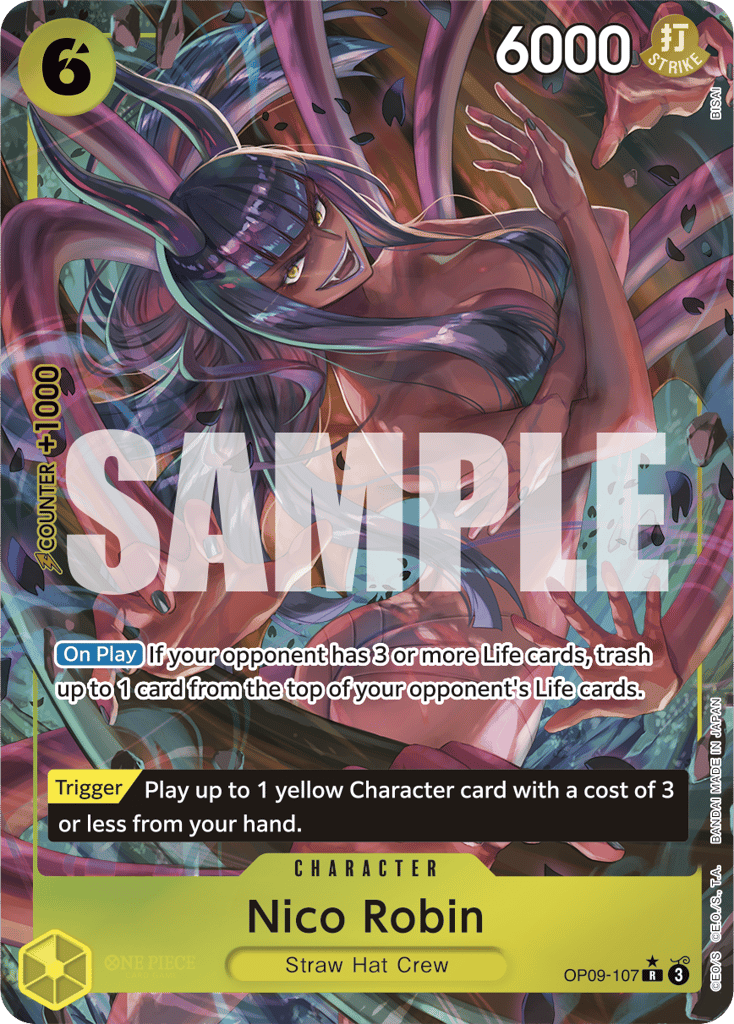 Nico Robin OP09-107 Alt Art card, Emperors In The New World
