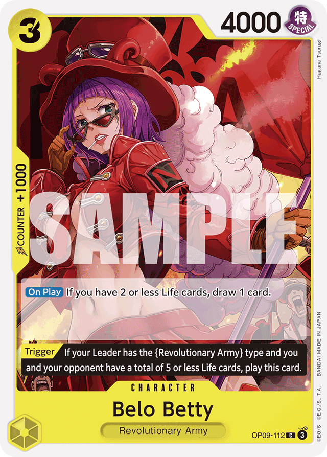 Belo Betty OP09-112 card, Emperors In The New World