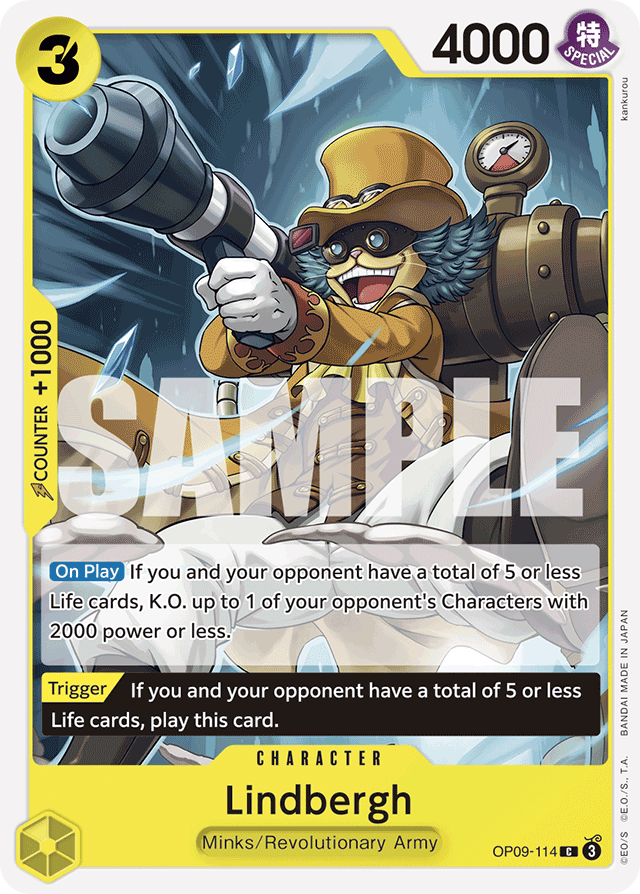 Lindbergh OP09-114 card, Emperors In The New World