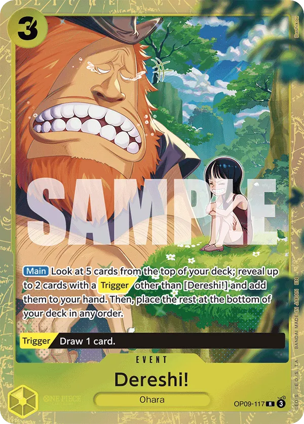 Dereshi! OP09-117 Best Selection Vol. 4 Alt Art card, Emperors In The New World