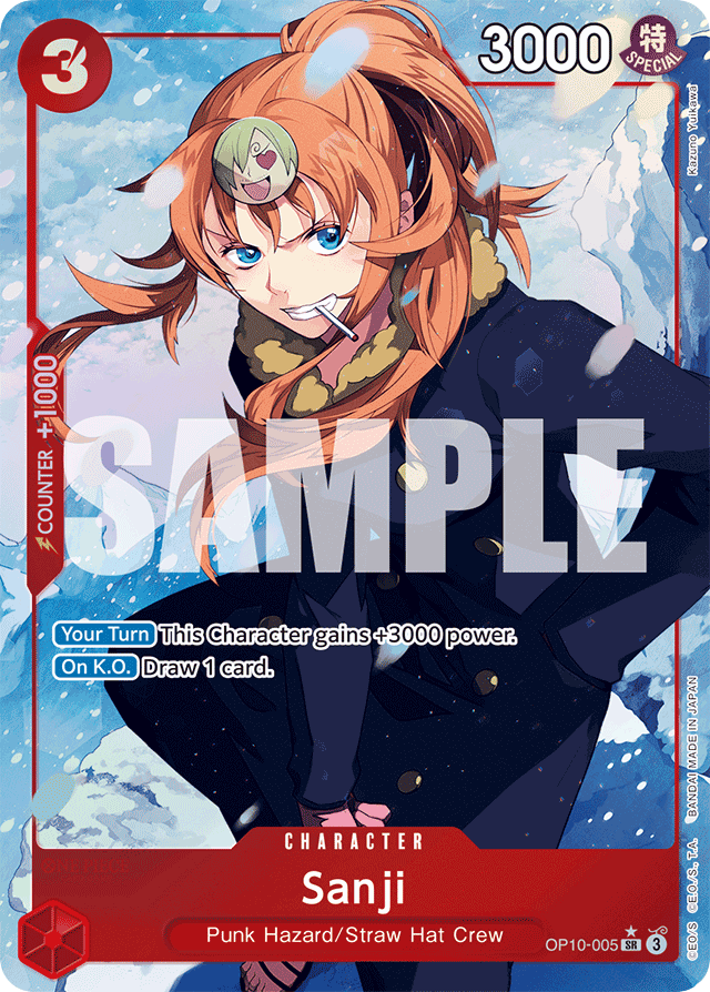 Sanji OP10-005 Alt Art card, Royal Blood