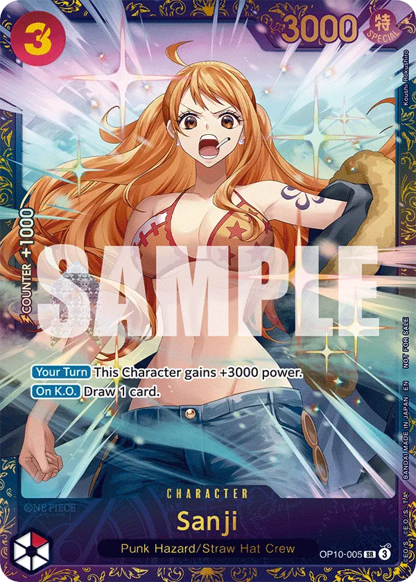 Sanji OP10-005 Treasure Cup Alt Art card, Royal Blood