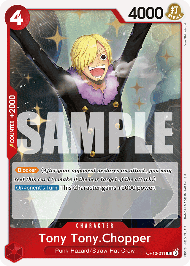 Tony Tony.Chopper OP10-011 Reprint / Alt Art card, Royal Blood