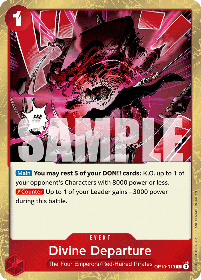Divine Departure OP10-019 card, Royal Blood