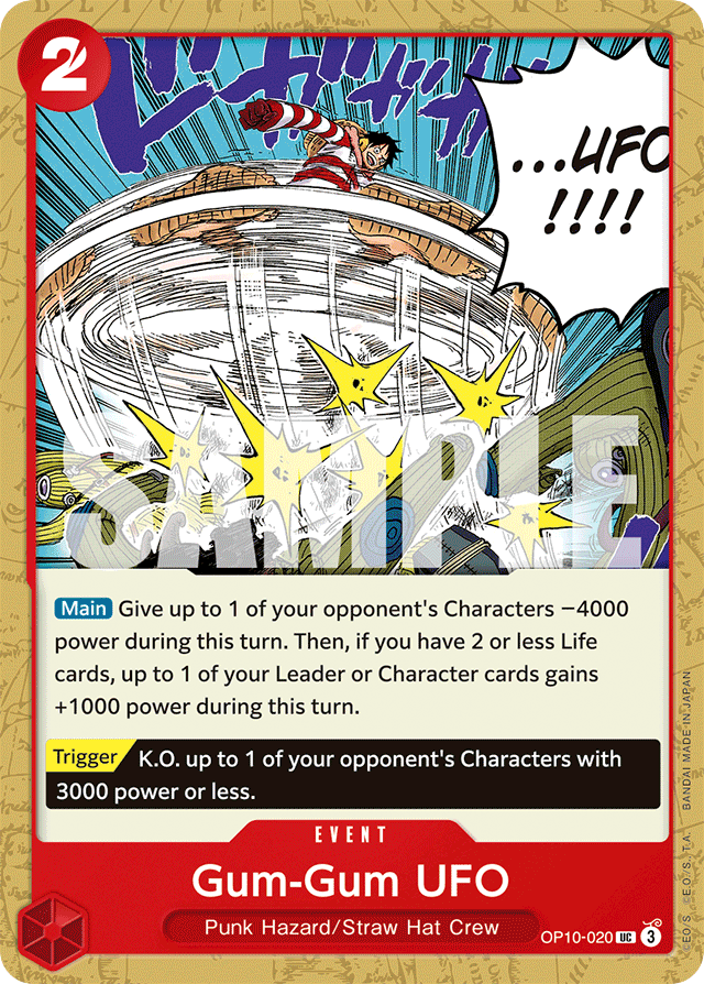 Gum-Gum UFO OP10-020 card, Royal Blood
