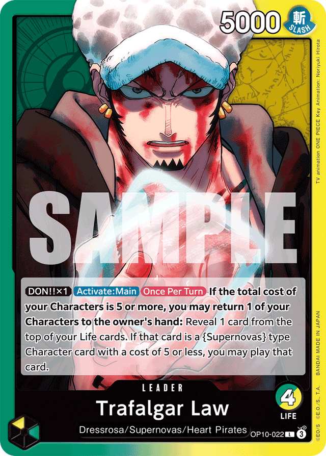 Trafalgar Law OP10-022 card, Royal Blood
