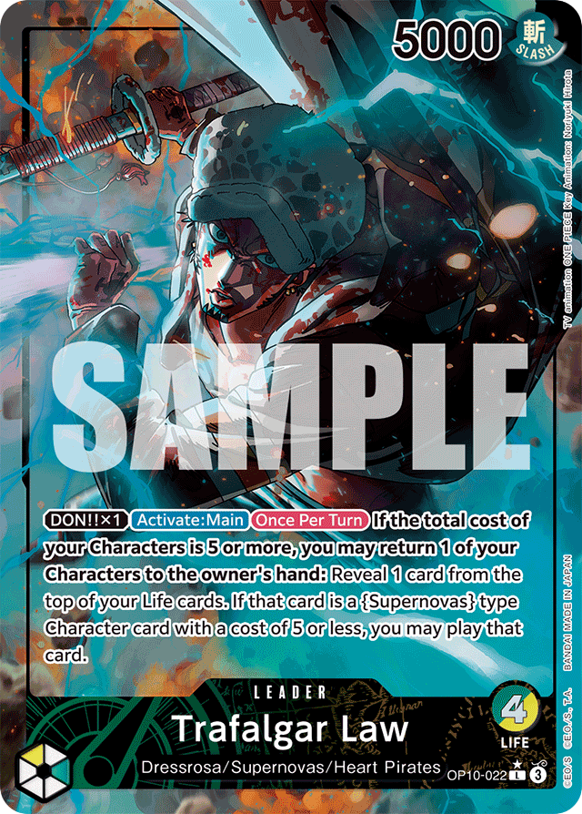 Trafalgar Law OP10-022 Alt Art card, Royal Blood