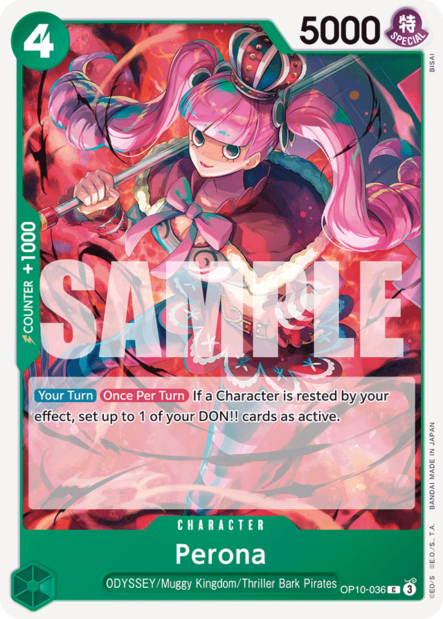 Perona OP10-036 card, Royal Blood