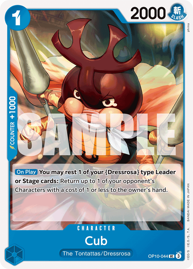 Cub OP10-044 card, Royal Blood