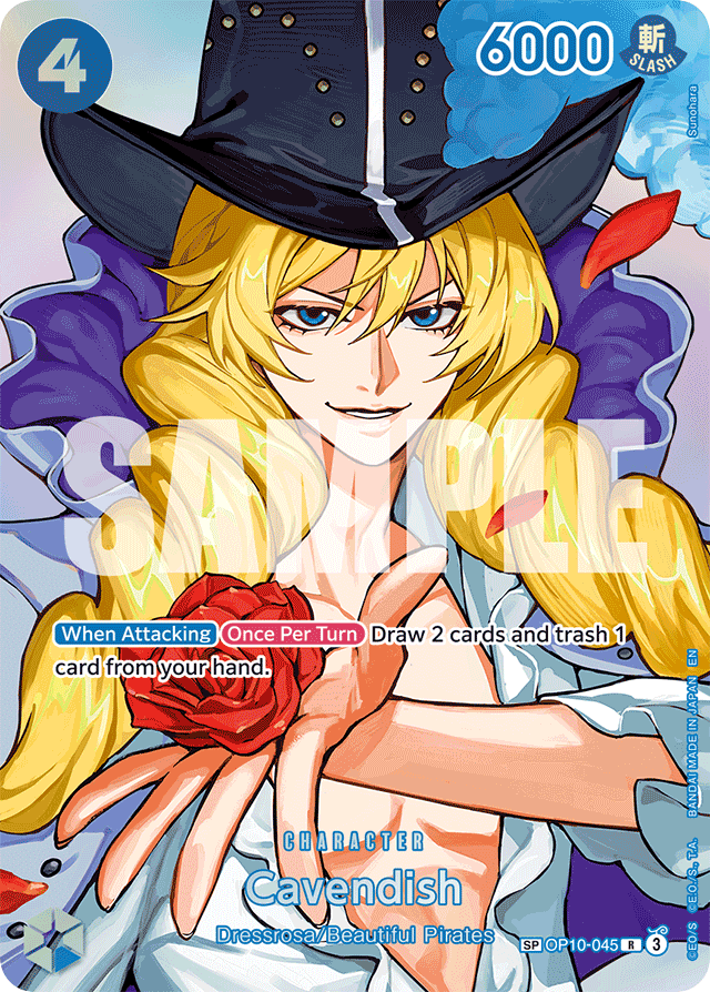 Cavendish OP10-045 SP Alt Art card, Royal Blood