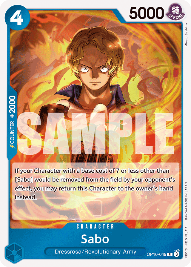 Sabo OP10-049 card, Royal Blood