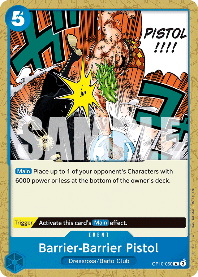 Barrier-Barrier Pistol OP10-060 card, Royal Blood