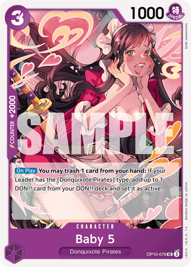 Baby 5 OP10-076 card, Royal Blood