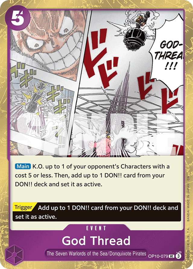 God Thread OP10-079 Jolly Roger Foil card, Royal Blood