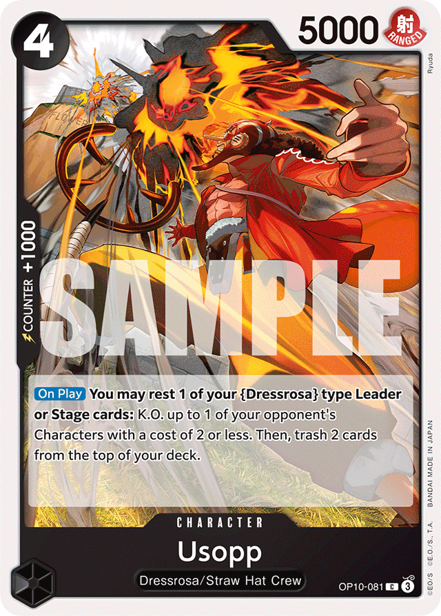 Usopp OP10-081 card, Royal Blood