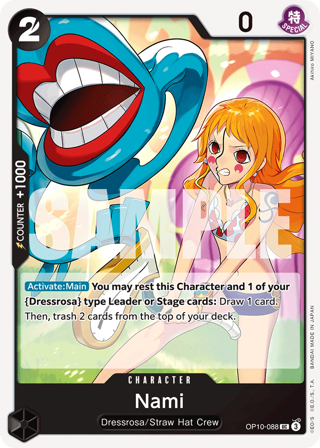 Nami OP10-088 card, Royal Blood