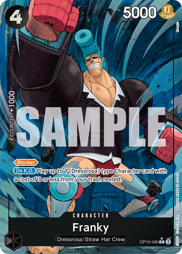 Franky OP10-090 Alt Art card, Royal Blood