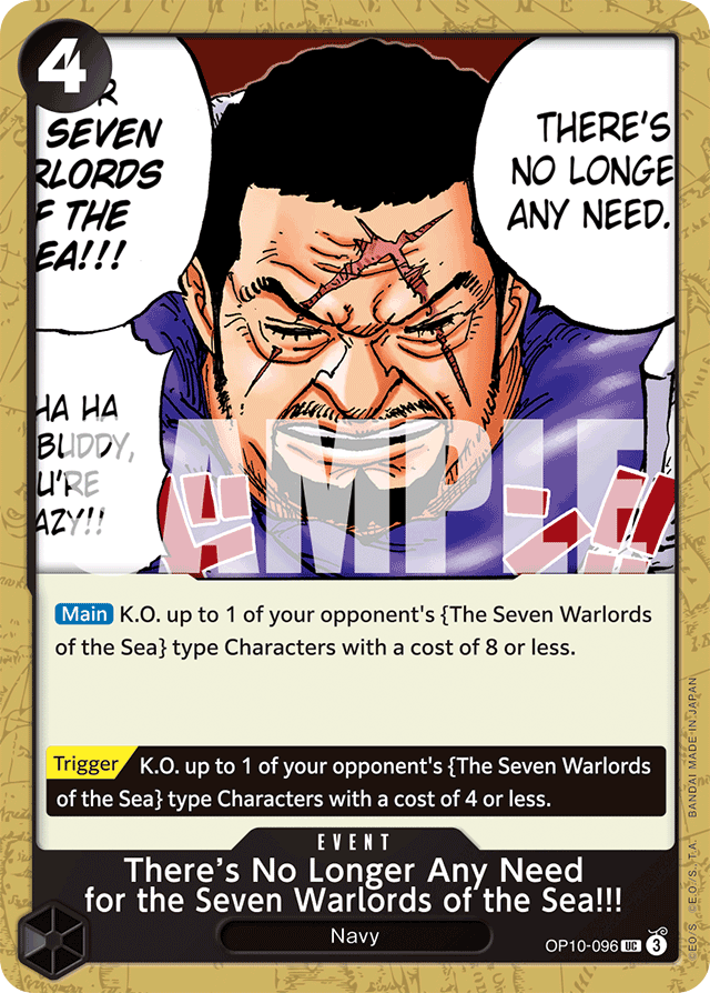 There’s No Longer Any Need for the Seven Warlords of the Sea!!! OP10-096 card, Royal Blood