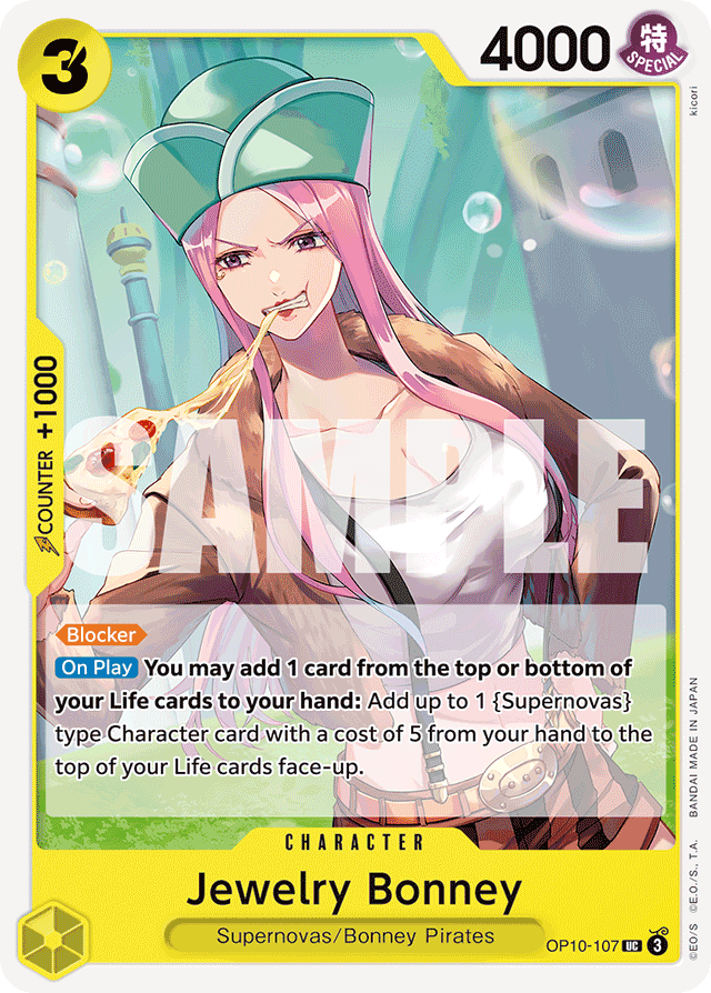 Jewelry Bonney OP10-107 card, Royal Blood