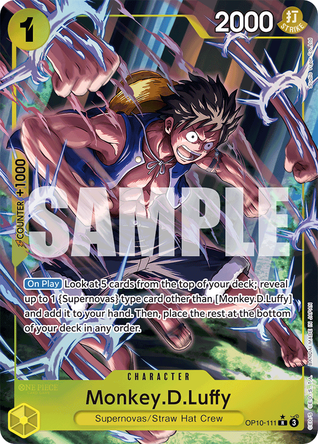Monkey.D.Luffy OP10-111 Alt Art card, Royal Blood