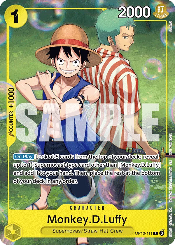Monkey.D.Luffy OP10-111 Learn Together Alt Art card, Royal Blood