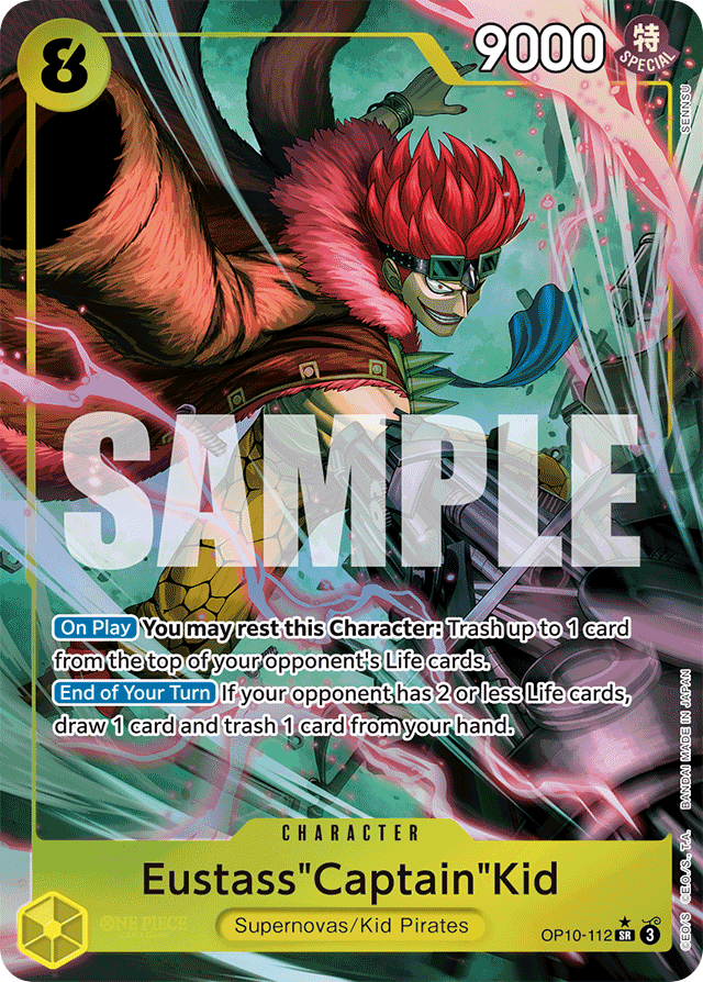 Eustass"Captain"Kid OP10-112 Alt Art card, Royal Blood