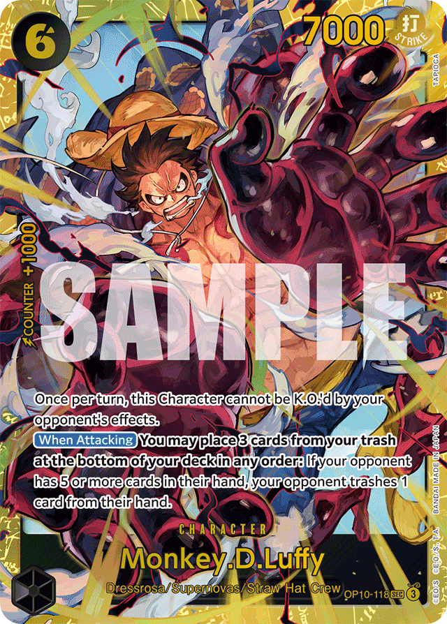 Monkey.D.Luffy OP10-118 card, Royal Blood