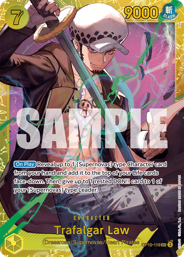 Trafalgar Law OP10-119 card, Royal Blood