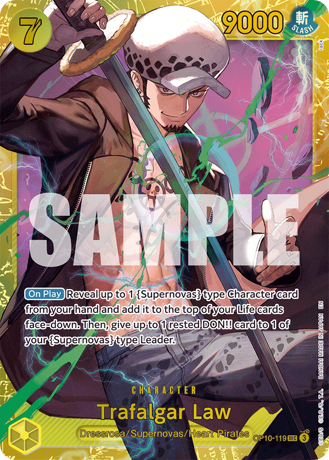 Trafalgar Law OP10-119 Reprint card, Royal Blood