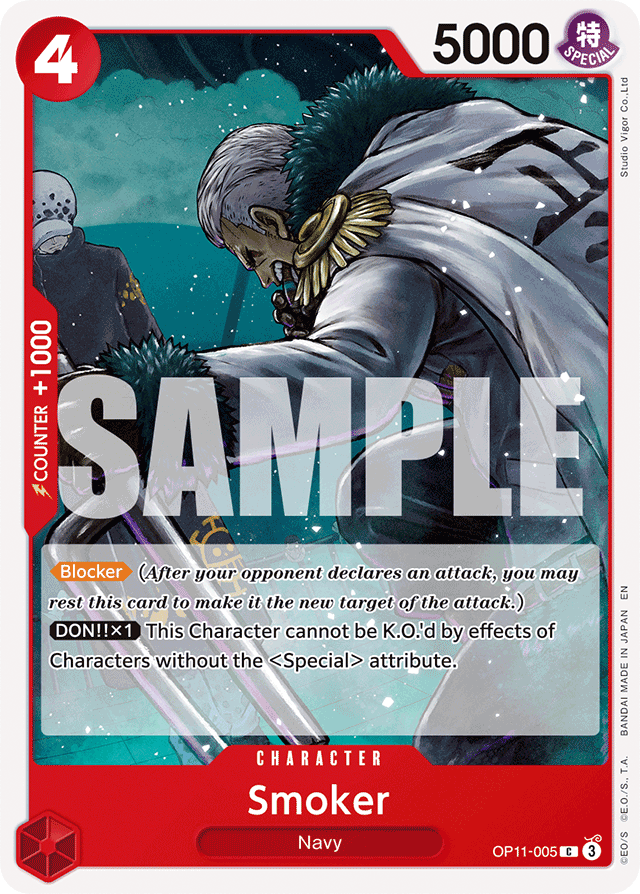 Smoker OP11-005 card, A Fist Of Divine Speed