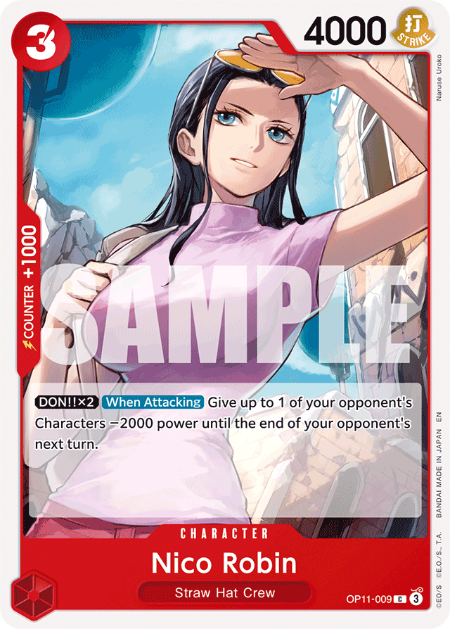 Nico Robin OP11-009 card, A Fist Of Divine Speed