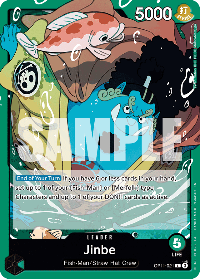 Jinbe OP11-021 card, A Fist Of Divine Speed