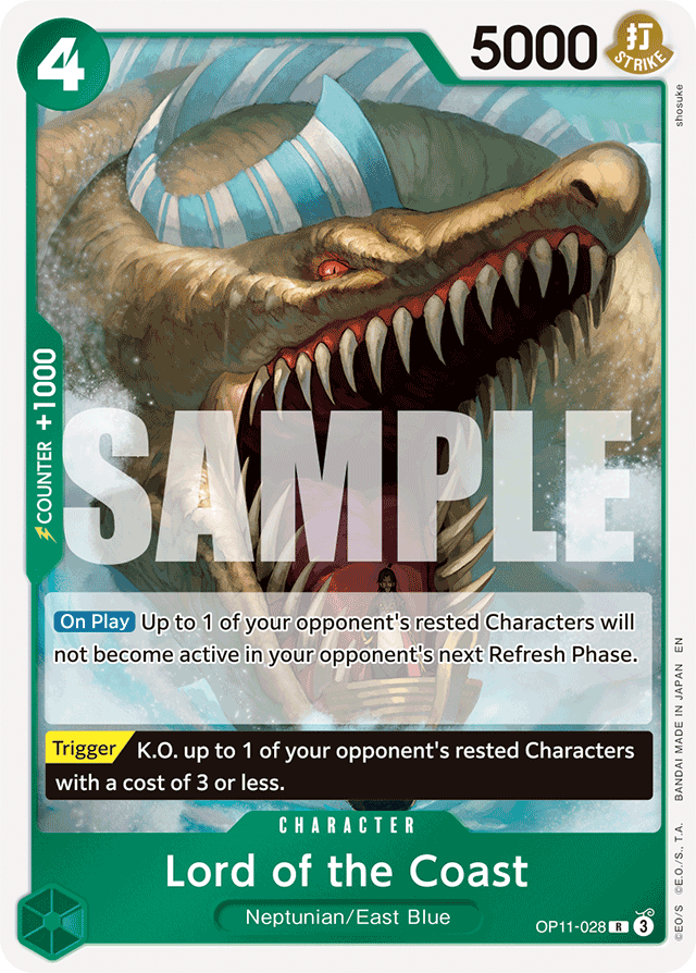 Lord of the Coast OP11-028 card, A Fist Of Divine Speed