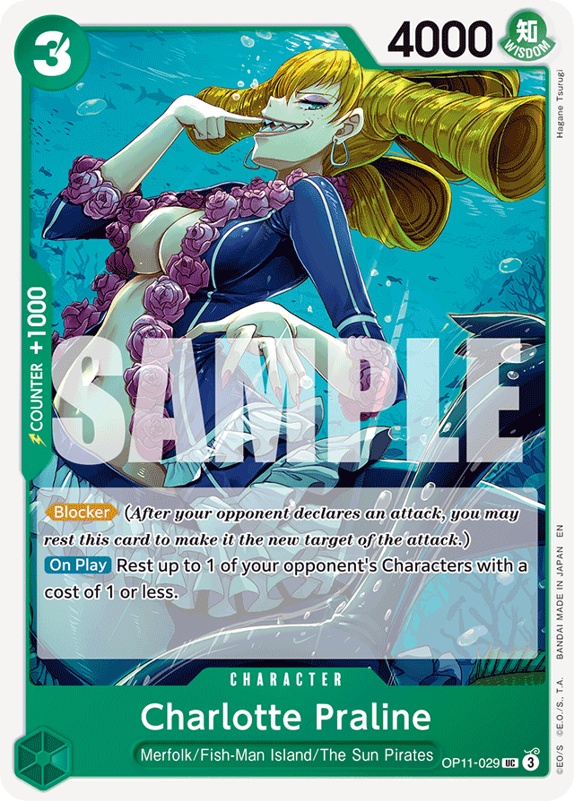 Charlotte Praline OP11-029 card, A Fist Of Divine Speed