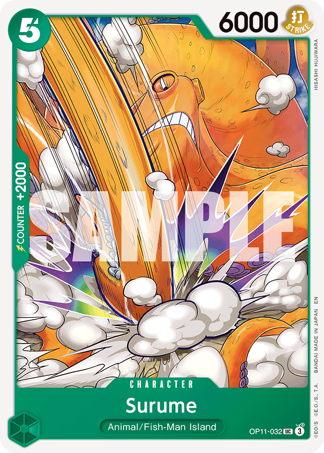 Surume OP11-032 card, A Fist Of Divine Speed
