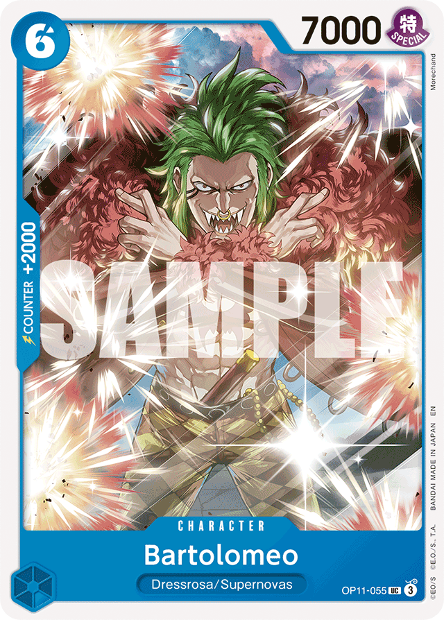 Bartolomeo OP11-055 card, A Fist Of Divine Speed