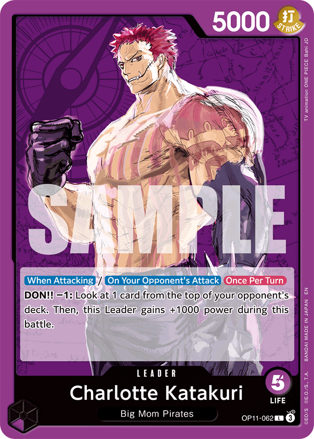 Charlotte Katakuri OP11-062 card, A Fist Of Divine Speed