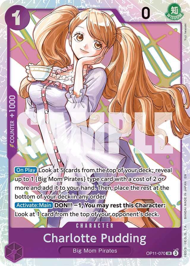 Charlotte Pudding OP11-070 card, A Fist Of Divine Speed