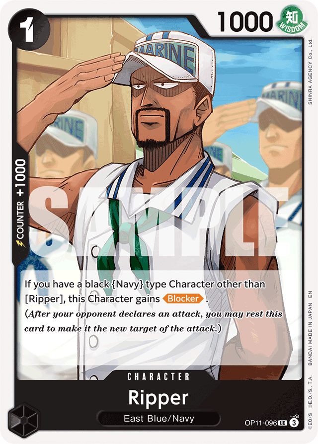 Ripper OP11-096 card, A Fist Of Divine Speed