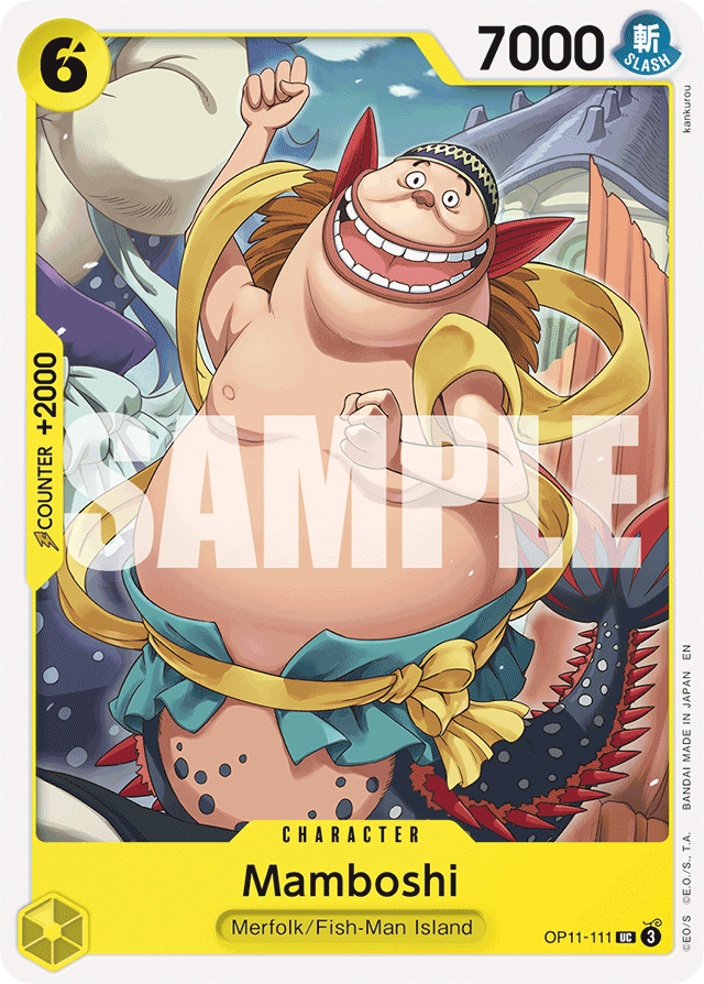 Mamboshi OP11-111 card, A Fist Of Divine Speed