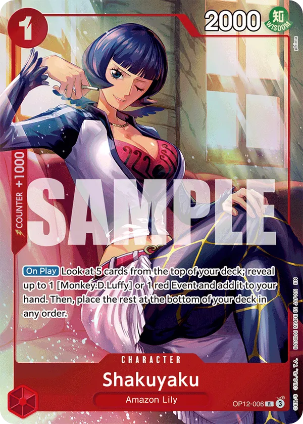 Shakuyaku OP12-006 Best Selection Vol. 5 Alt Art card, Legacy of the Master