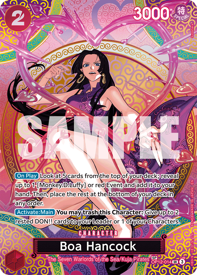 Boa Hancock OP12-014 SP Alt Art card, Legacy of the Master
