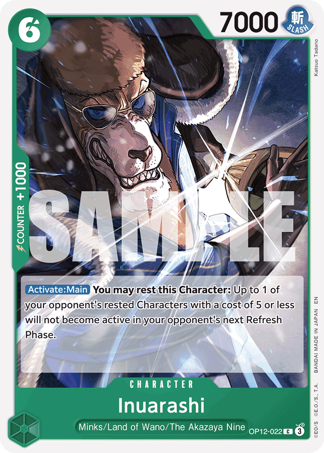 Inuarashi OP12-022 card, Legacy of the Master